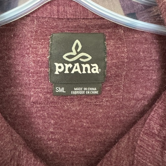 prAna Men's Size Small Long Sleeve Collar Button Up Shirt EUC - Picture 3 of 6